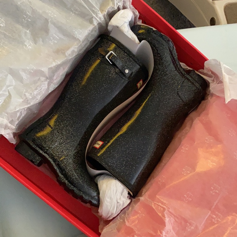 Brand New Starcloud Glitter Hunter Rain Boot